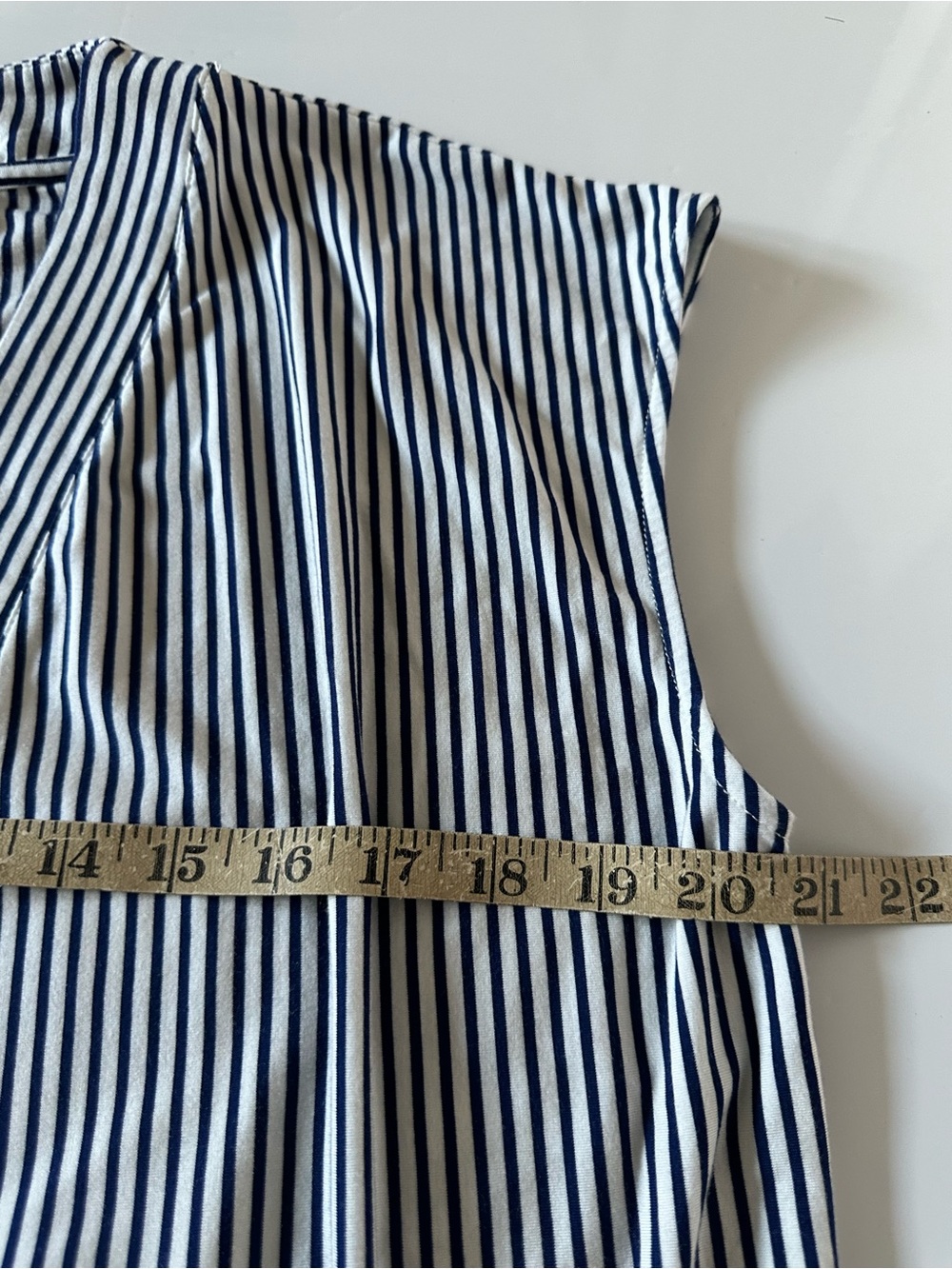 LAKE DreamModal Kimono Pajama Wrap Top Blue Depths Stripe Small - Picture 12 of 14